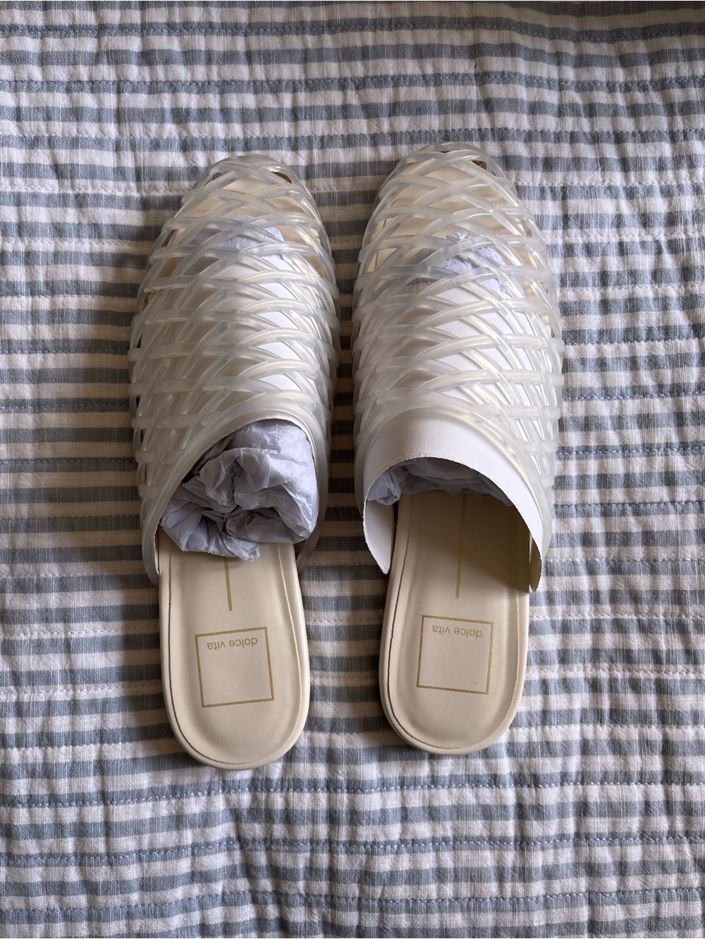 Dolce Vita “Ginna” Woven Slide in Crystal Jelly - NWT - Picture 5 of 9